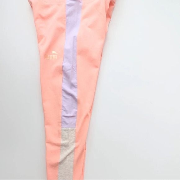 Big Girls Puma Color Block Leggings - Picture 4 of 7